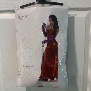 Jessica Rabbit dress and wig